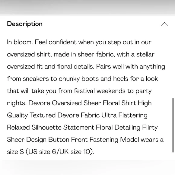 Nasty Gal Devore Oversized Sheer Floral Shirt Dress - Picture 4 of 14